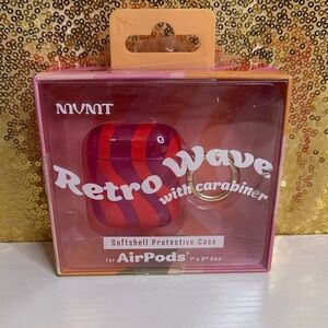MVMT Retro Wave Red and Purple AirPods Case